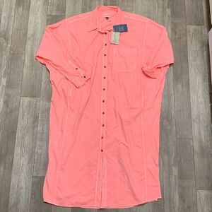 NWT Universal Thread 3/4 Sleeve Button Down Pink Shirt Midi Dress‎